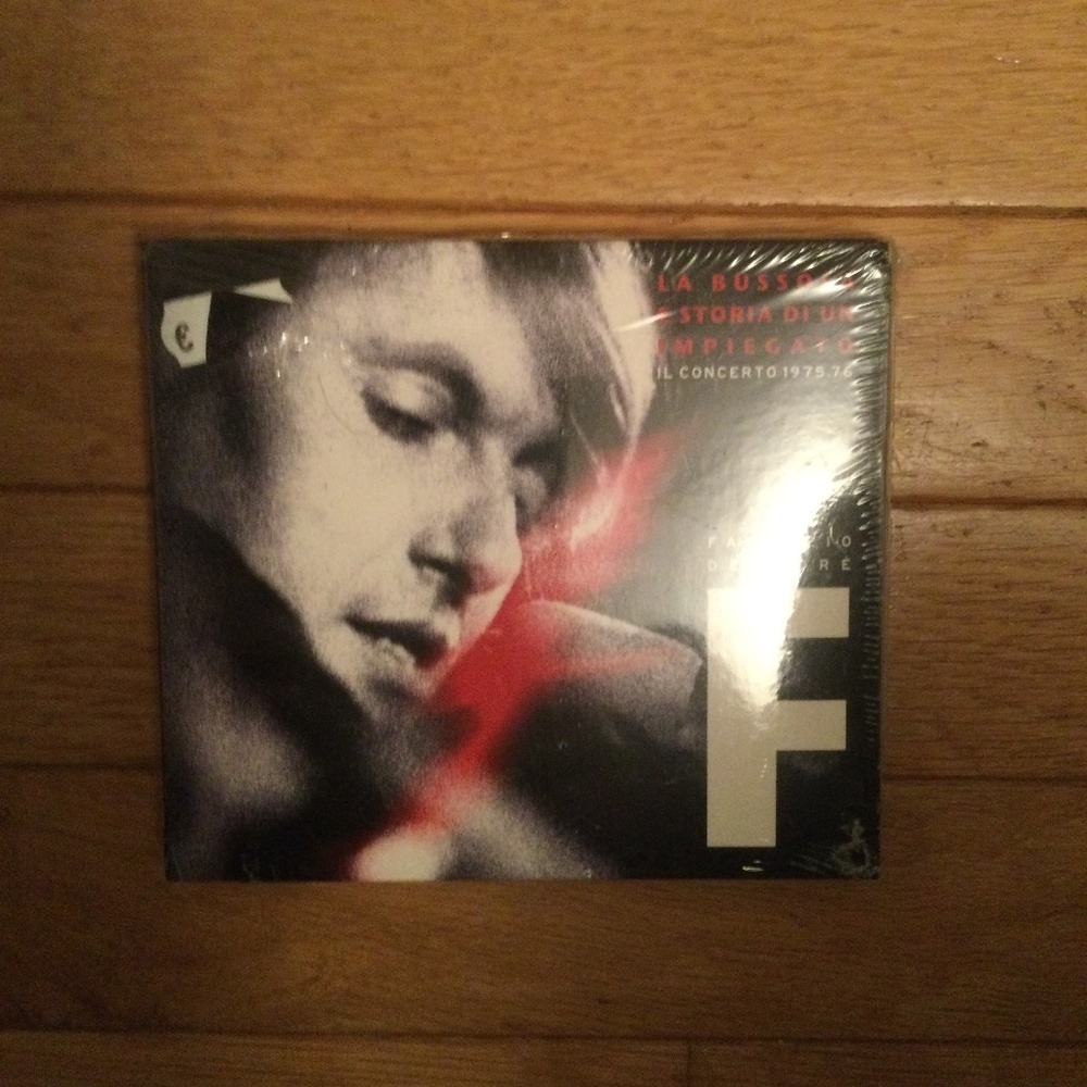 BRAND NEW (SEALED) "Fabrizio Deandre" Double Concert CD (2 CDs)